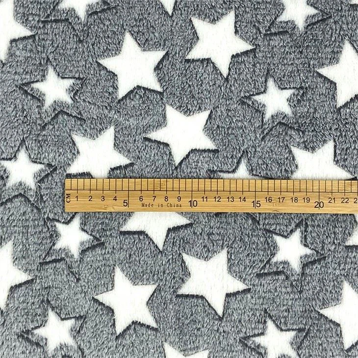 Back Printed Flannel Fleece Fabric