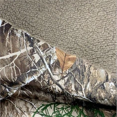 100% polyester Camouflage Shu Velvet stof