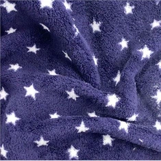 Polyester Print Coral Fleece stof